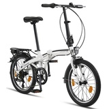 Licorne Fahrräder Conseres 20 Zoll - Fahrrad für Herren, Jungen, Mädchen und Damen - Shimano 6 Gang-Schaltung - Hollandfahrrad