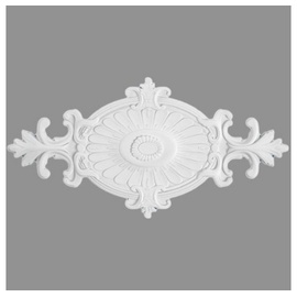 PROVISTON Stuckrosette Polystyrol Durchmesser 590 x 310 mm Weiß Deckenrosette | PROVISTON