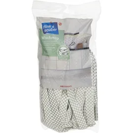 flink & sauber Wischmopp-Ersatzkopf Polyester 60 °C waschbar, 1 St.