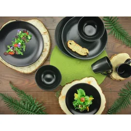 CreaTable Kombiservice Black Matt 16-tlg. schwarz