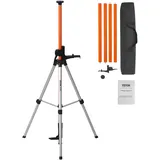 Vevor Laser-Wasserwaagen-Stativ, 1/4'-20 & 5/8'-11 Gewindehalterung, 40,94-133,85 Zoll Höhenverstellung mit Wasserwaage und robustem Ständer,
