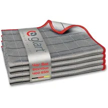 Glart 44C4R 4X Carbontücher, Fensterputztücher, Scheibentuch, Carbon Auto Tücher, Mikrofaser Glastücher, Auto Fenstertuch ohne Streifen & Schlieren, Scheiben Poliertücher fusselfrei 50x40 cm, 400 GSM