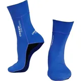 Cressi Ultra Stretch Neoprene Socks 1.5mm - Unisex Erwachsene Doppelt Gefütterte Neopren Tauchschuhe, Blau/Weiß Logo, L