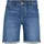 JACK & JONES "JJIORIGINAL mit stylischem Aufschlag und Knopf", Herren, Gr. L, N-Gr, blau denim pack:am 365, Web, Obermaterial: 98% Baumwolle, 2% Elasthan, unifarben, regular fit kniefrei, Hosen Shorts, mit stylischem Aufschlag