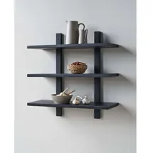 House Doctor Wandregal 100 x 30 x 20 cm Schwarz