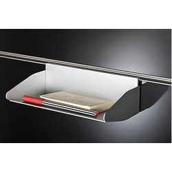 Büro Ablage, 200 x 115 x 64 mm, für Wandsystem Labos silber eloxiert