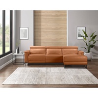 Places of Style Ecksofa Lund, L-Form, 261cm, mit man. o. elektr. Relaxfunktion und USB/ Kopfteilverstellg braun