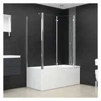 vidaXL Duschabtrennung 120x69x130 cm Hartglas Transparent