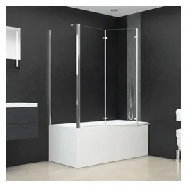 vidaXL Duschabtrennung 120x69x130 cm Hartglas Transparent