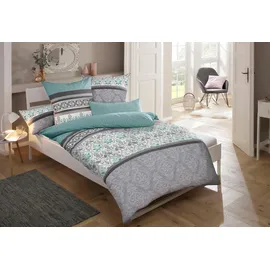 OTTO home Cremona Biber grau/mint 200 x 200 cm + 2 x 80 x 80 cm