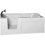 DEKO VERTRIEB BAYERN Whirlpool-Badewanne Luxus Tür Seniorenbadewanne F1 Whirlpool Senioren Badewanne 150x75 cm