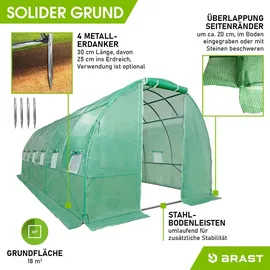 Brast Foliengewächshaus 18 m2