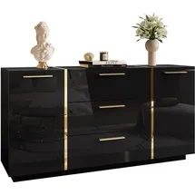lookway Kommode 158 x 81 x 41,3 cm Schwarz