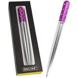 ONLINE USV-Systeme Kugelschreiber Crystal Purple