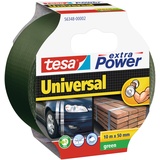 Tesa extra Power Universal Gewebeband Grün 50mm/10m, 1 Stück (56348-00002)