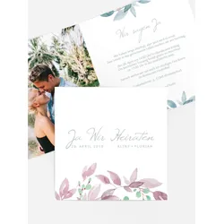Hochzeitseinladungen selbst gestalten mit Spruch und Fotos im Onlinedesigner bei Meine-Kartenmanufaktur.de