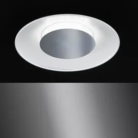 WOFI Deckenlampe 1 rund weiß Glas Kunststoff
