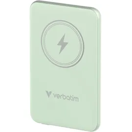 Verbatim Charge 'n' Go Magnetic Wireless Powerbank 5000 mAh Fast Charge, Quick Charge 3.0, Usb PD 3. - Grün