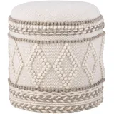 FineBuy Sitzhocker 40 x 45 x 40 cm Beige