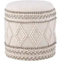 FineBuy Sitzhocker 40 x 45 x 40 cm Beige