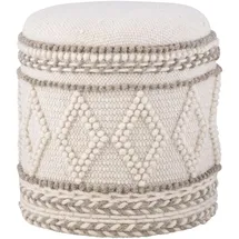 FineBuy Sitzhocker 40 x 45 x 40 cm Beige