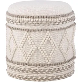 FineBuy Sitzhocker 40 x 45 x 40 cm Beige