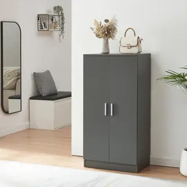 [en.casa] Notribontaa 55 x 108 x 35 cm anthrazit / grau