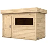 FinnTherm Gartensauna Magnolia Naturbelassen 369 cm x 234 cm