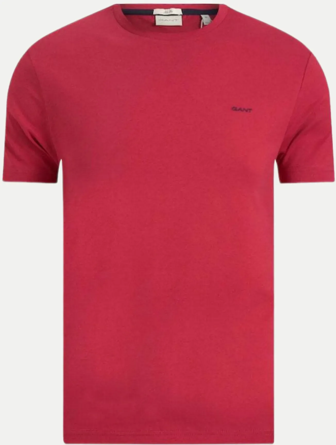 T-Shirt mit Kontrast Logo Rot XXL