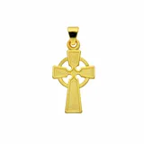 Kettenanhänger ADELIA ́S "Kreuzanhänger 585 Gold ( 14K )", gold, Schmuckanhänger, Damen, Gold, Kettenanhänger, Goldanhänger Kreuz