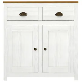 Möbilia Sideboard 86 x 90 x 45 cm Braun / Weiß