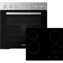 Respekta HS2001-26 Einbau Herdset mit Glaskeramikkochfeld