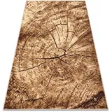 RugsX Teppich BCF Morad PIEŃ Baum Holz - beige 200x300 cm