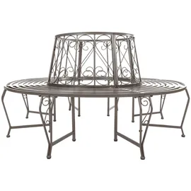 Tectake Baumbank 164 x 89 cm Anthrazit