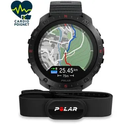 Polar Grit X 21 Pro mit Herzfrequenzsensor Cardio-Gps - Noir - TU