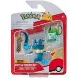 Pokémon PKW3599 - Battle Figure Set - Bisasam, Gramokles, Amphizel, offizielles Figuren Set