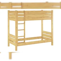 Erst-Holz Hochbett 90 x 220 cm braun