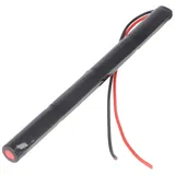 AccuCell Notleuchtenakku NiCd 4,8V 800mAh L1x4 Mignon AA mit 200mm Kabel einseitig