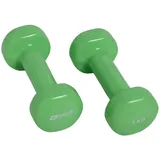 Schildköt Fitness Fitness Vinyl Hanteln 2er Set grün