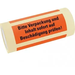 Dreifke® Hinweisetikett Bitte Verpackung..., leuchtrot, Haftpapier, perm., 147x50mm, 250/RO