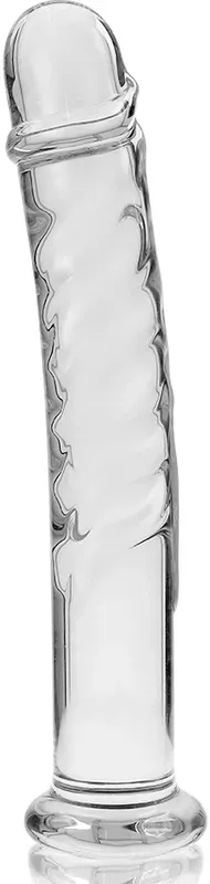NEBULA SERIES - Modell 16 Dildo aus Borosilikatglas, 18,5 cm Ø 3 cm - Transparent