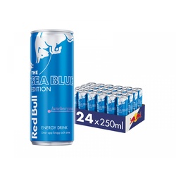 Red Bull 24x Energy Drink, 250 ml, Sea Blue Edition (Juneberry)