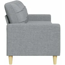 vidaXL 3-Sitzer-Sofa Hellgrau 210 cm Stoff