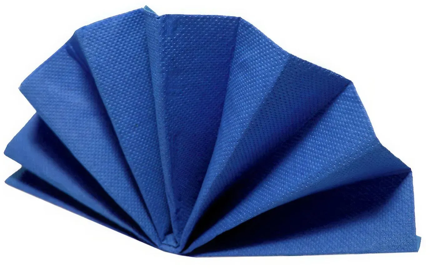 DekoStar Servietten 38 x 38cm dunkelblau, Geprägte Tischservietten Tischdekoration, 50 Stk.