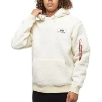 Alpha Industries Teddy Hoody Kapuzensweat Für Kapuzenpullover, Off White, M EU