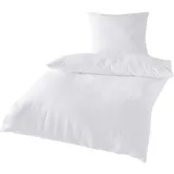 Traumschlaf Uni Seersucker weiß 200 x 200 cm + 2 x 80 x 80 cm