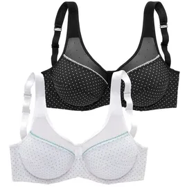 petite fleur by lascana Bügel-BH 100C Schwarz/Weiß/Türkis