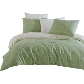Traumschlaf Bettwäsche West in grün • 2x 80x80 cm,