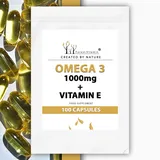 OMEGA 3 - Forest Vitamin - Omega 3 1000mg + Vitamin E - 100 Gelkapseln - 3 Monatsvorrat - Gesundheit & Schönheit