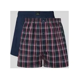 götzburg 1889 Boxershorts kariert blau XXL 2er Pack